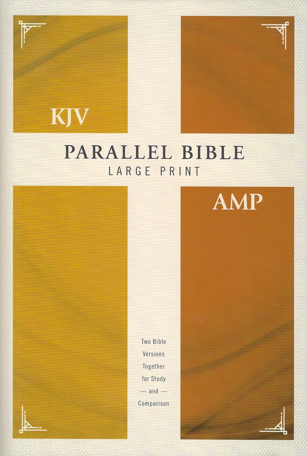 KJV/AMP PARALLEL BIBLE LARGE PRINT Hardcover